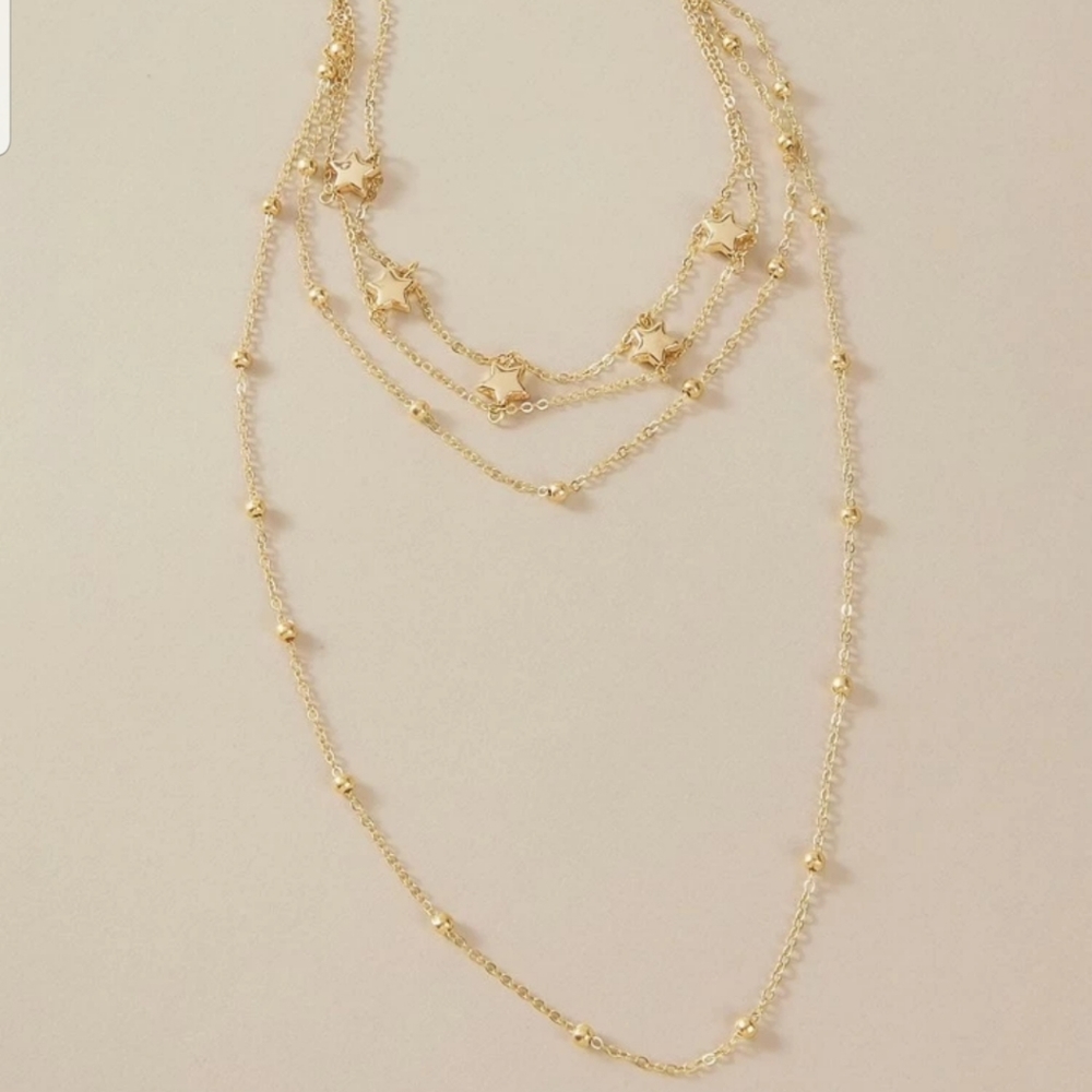 *Billie* Star Choker Layered necklace - Picture 3 of 4